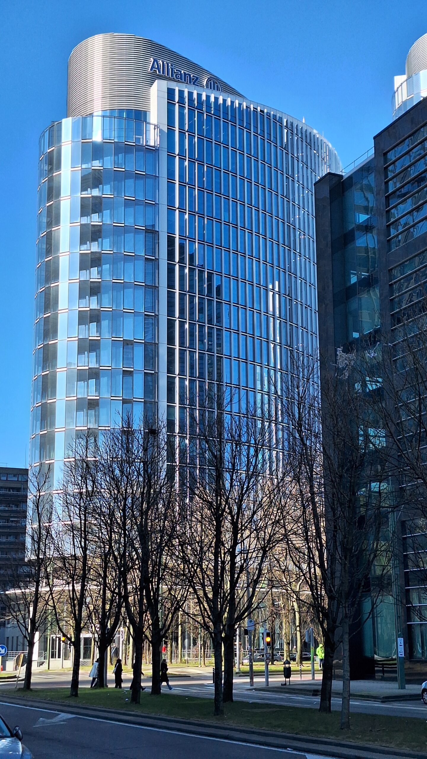 Foto van de Allianz-toren, waar het BIPT zijn kantoren in Brussel heeft 
